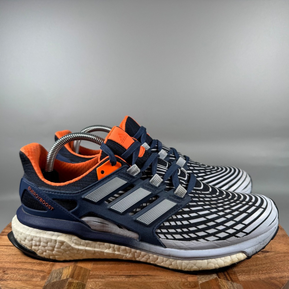 Adidas Energy Boost Running Shoes Womens Size 10 Navy Orange White CG3971β